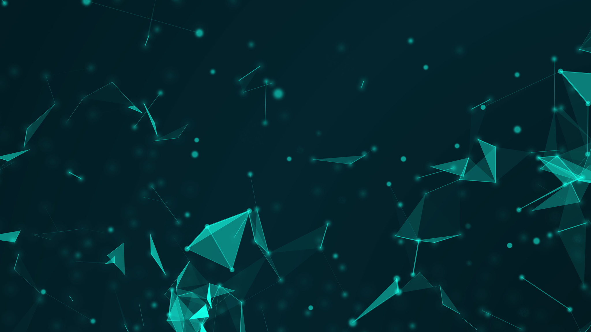Abstract Technology network connects and atoms science concept background futuristic motion graphic background